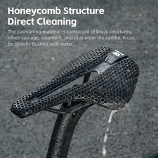 WEST BIKING 3D Printed Bicycle Saddle Carbon Fiber Road Bike Hollow Cushion