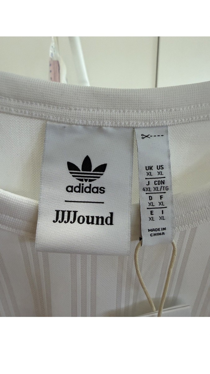 JJJJound x adidas White Soccer Jersey Size XL Minimalist Football