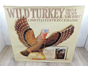Wild Turkey Lore Series Limited Edition Ceramic Turkey Decanter w/Box Empty