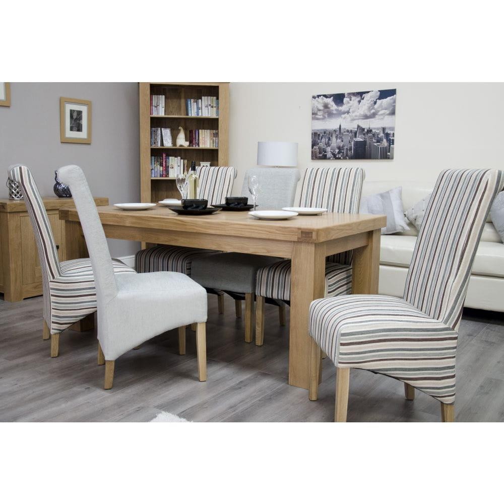 Solid Oak 180cm Dining Table, Bordeaux Oak Dining Room Furniture New