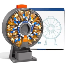 Odaro Large Pill Dispenser Weekly Pill Organizer 7 Day Am Pm / 14 Day Pill Bo...