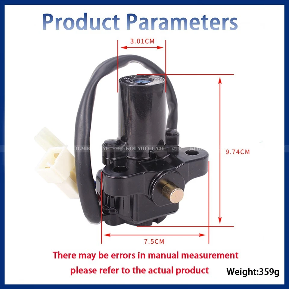 Juego de llaves de bloqueo de interruptor de encendido apto para YZF R1 R6 FZ1 FZ6 FZ8 FJR1300 MT09 MT07 XJ6 Foto 2 de 4