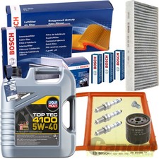 BOSCH INSPEKTIONSPAKET+LIQUI 5W40 ÖL passend für SEAT MII SKODA CITIGO VW UP