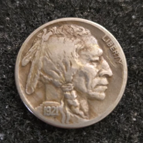 1921 BUFFALO NICKEL EX FINE SUPERB SPECIMEN FIVE CENT BEAUTY 1921-S