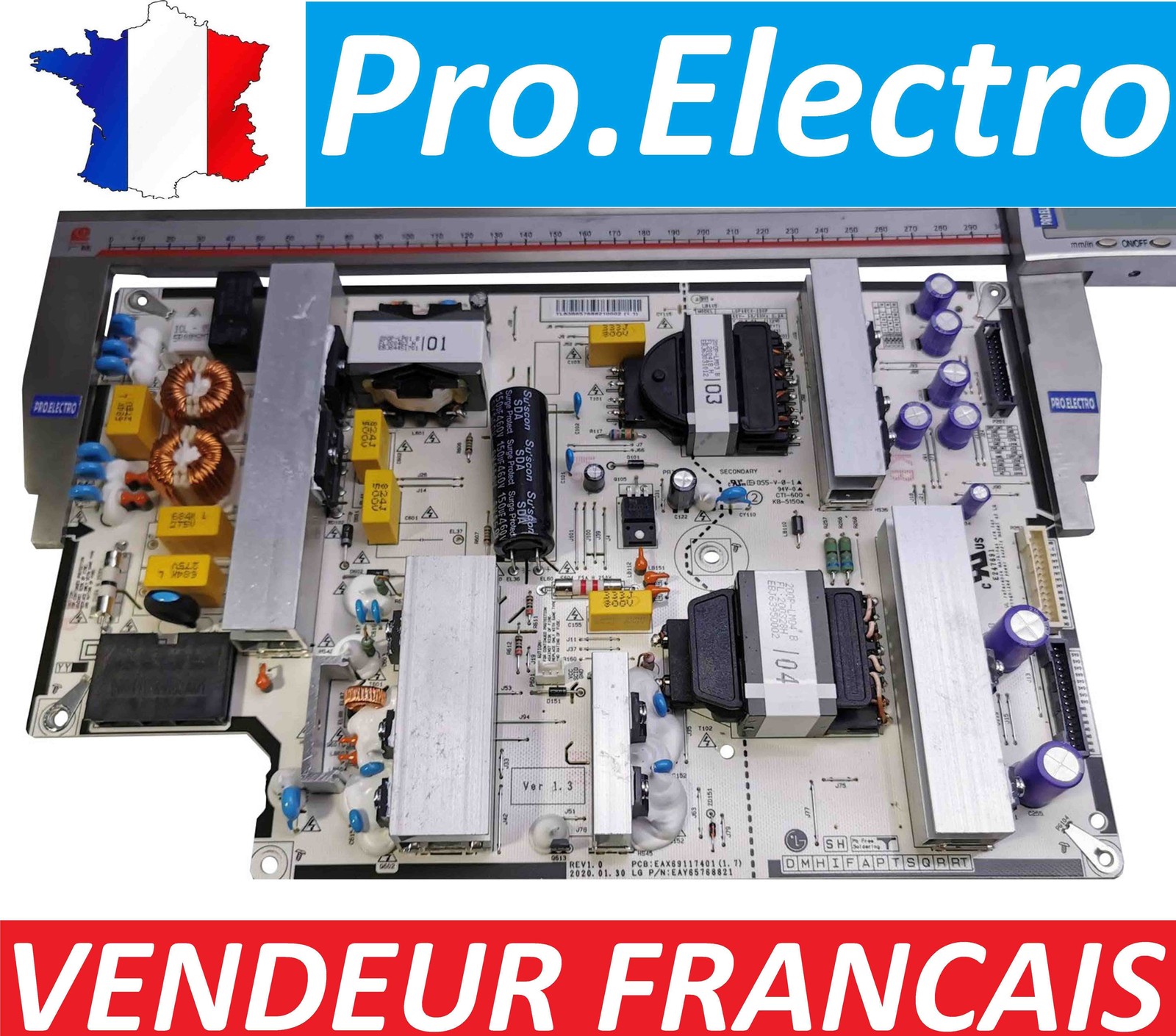 Alimentation LG OLED48C15LA LGP48CX-20OP EAX69117402 carte PSU de rechange
