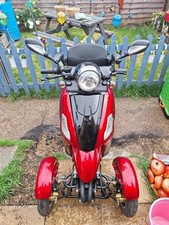 mobility scooter green power 8mph  red four wheeler