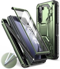 For Galaxy Z Fold5 5G, i-Blason Stand Case Pen Holder Screen 360 Cover, Guldan