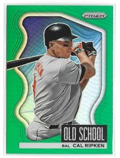 Cal Ripken 2022 Panini Prizm Old School Green Prizm #OS-5 Orioles Buy 2 & Save $