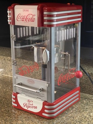 Nostalgia RKP630COKE Coca-Cola 2.5-Ounce Kettle Popcorn Maker