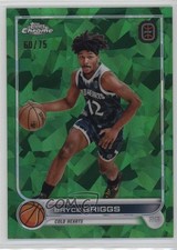 2022 Topps Chrome OTE Overtime Elite Sapphire Green 60/75 Bryce Griggs #62 nd3