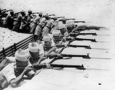 Egyptian troops on manoeuvres in the desert Historic Old Photo