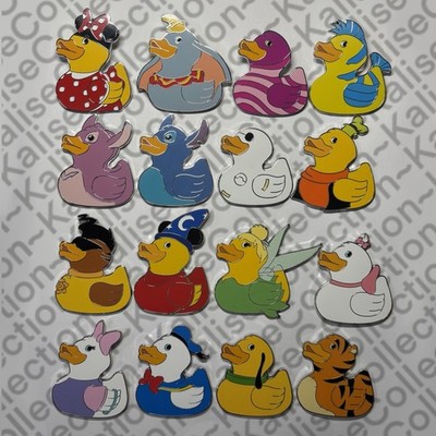Disney Pin Ducks Of Disney Rubber Duckies Mystery Series Complete Set Of 16 2025