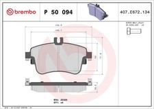 FOR BREMBO P 50 094 HAM PADS. Mercedes-Benz PRZEDNIE FRONT TRW