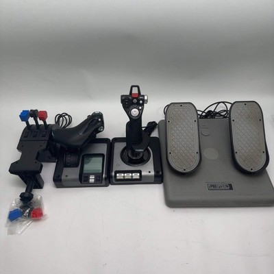 Logitech Saitek X52 Pro Flight Control System with Throttle and Pedals
