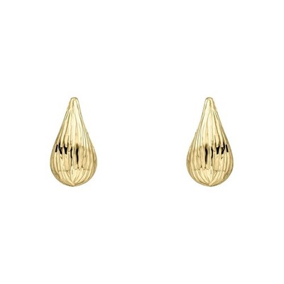 Tropfen Ohrstecker 9 kt Gelbgold 375 gepunzt British Made