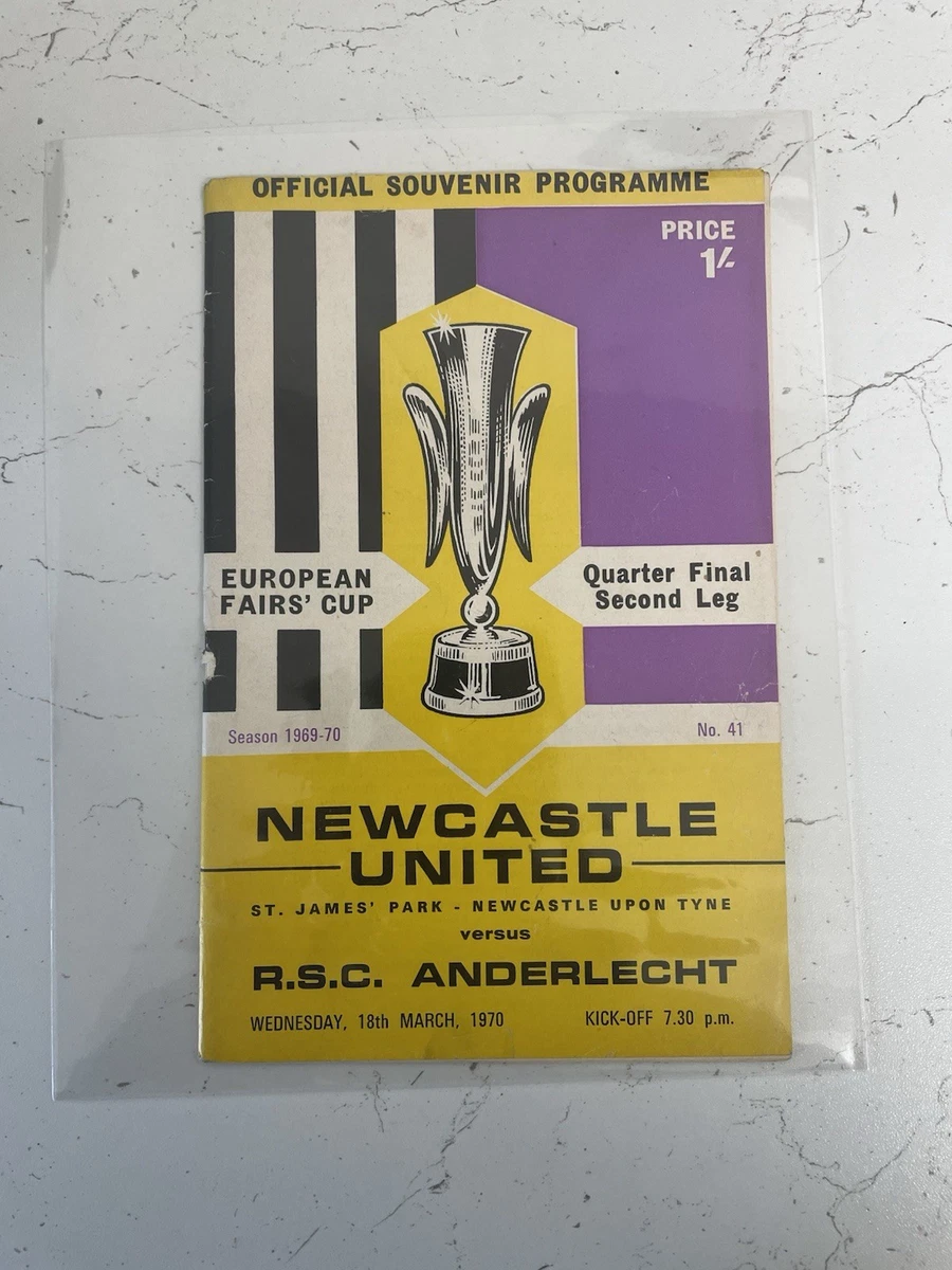 Programme Newcastle Utd - SEC Bastia Coupe UEFA 1977 (2e Tour Retour)