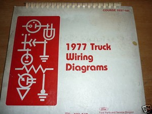 Details About 1977 Ford F100 F150 F250 F350 Oversized Wiring Diagrams Manual Sheets Set
