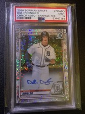 2020 Bowman Draft Chrome Dillon Dingler SPARKLE AUTO /71 PSA 9 POP 2!!! 🔥🔥🔥