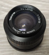 Tokina TV Lens 1:1.3/8 8mm F1.3 For CCTV Security Surveillance Cameras