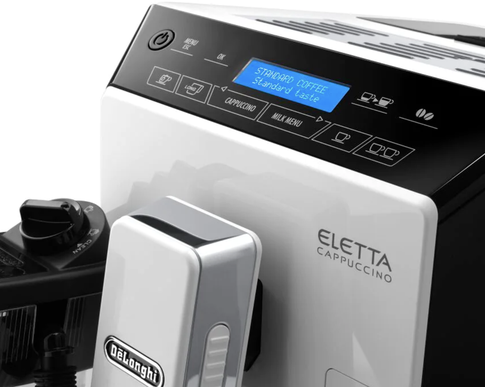 Delonghi Eletta Plus Automatic Cappuccino & Espresso Machine, White