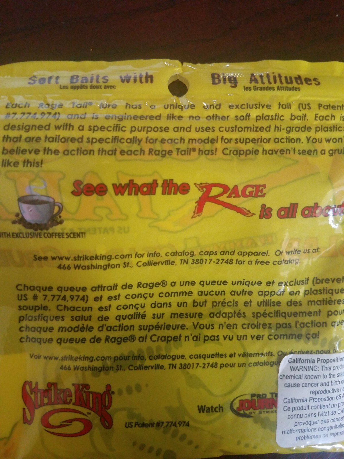 Strike King Rage Tail Slab Crappie Grub 2"  - Image 6