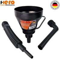 ÖLtrichter EinfüLltrichter Trichter 3-Tlg Satz Abgewinkelt Sieb ÖL Diesel Hero