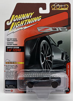 2023 Johnny Lightning Classic Gold VER.B 2012 Chevy Corvette Z06 Supersonic Blue