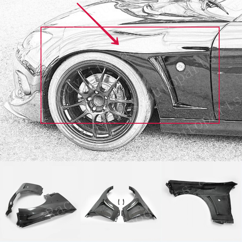 MADEIN ナゴミ まとめ売り For Mazda MX5 Roadster NC Miata Front Vented Fender Mud Guards