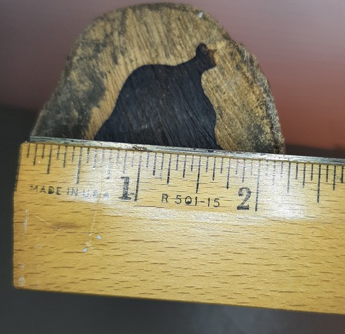 Vintage Carved Tree Trunk Ebony Wood Figurine Handmade woman Statue Black Decor - Picture 8 of 12