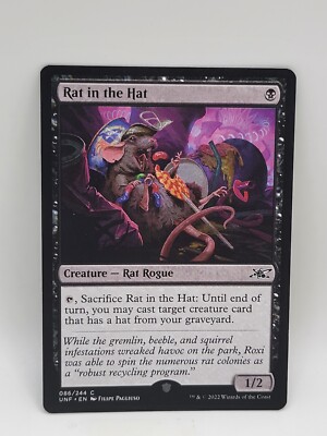 MTG Magic the Gathering Rat in the Hat (86/689) Unfinity LP | eBay