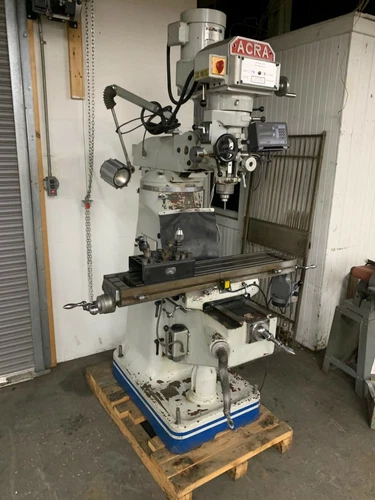 Acra AM2V 3HP Variable Speed Vertical Milling Machine Pwr Feed DRO Tooling 1996