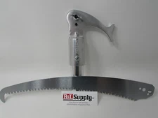 NOTCH POLE SAW HEAD SET WITH ADAPTER & 13IN HOOK TIP BLADE ARBORIST PRUNING