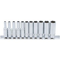 "Bgs SteckschlüSsel-Einsatz-Satz Sechskant Tief, 4-13Mm NüSse Lang Antrieb (1/4\")"
