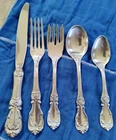 Reed & Barton Sterling (.925) 24-Piece Flatware Burgundy Pattern No Mono + Bowl