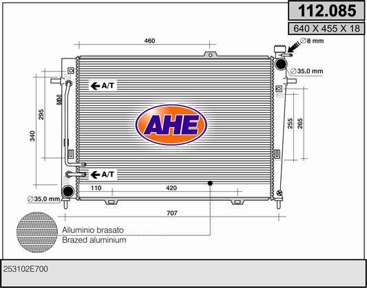 Radiateur Hyundai Tucson 2.0 évite la surchauffe sur moteur CRDi et traction intégrale