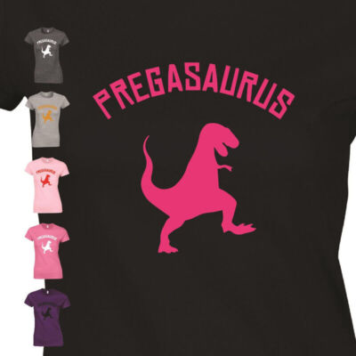 Pregasaurus AF Preggers Tee Funny Gift Ladies Pregnancy
