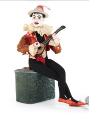 ANTQUE FRENCH AUTOMATON DOLL LAMBERT MANDOLIN PLAYER JESTER AUTOMATE  JUMEAU ?