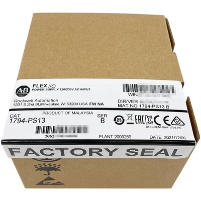 New Factory Sealed Allen-Bradley 1794-PS13 Ser B Flex Power Supply Module