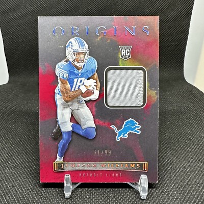  2022 ORIGINS JAMESON WILLIAMS 2 COLOR PATCH ROOKIE PARALLEL # d /99   RC