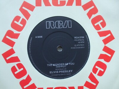 Elvis Presley - The Wonder Of You - RCA GOLD 2709 - RARE Solid BLACK LABEL