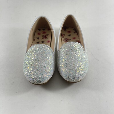 Hawkwell Girls Dress shoes lver Glitter Silver - Size 12 