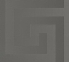 AS Creation Versace 5 Greek Key Gunmetal Grau Beige Geometrisch Tapete 386091