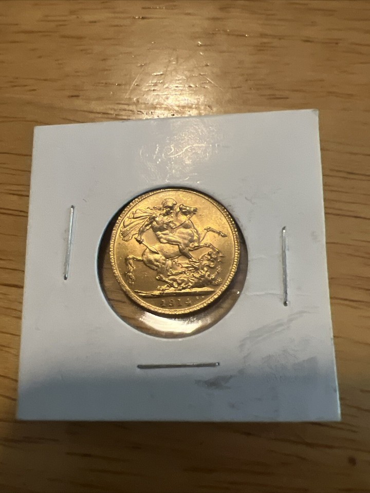 1914 Great Britain Gold Sovereign V BU eBay