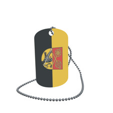 Dog Tag Flag Zapfendorf Dog Tag Aluminium 30 x 50mm