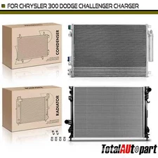 Radiator & AC Condenser Cooling Kit for Dodge Charger 06-08 Chrysler 300 05-08