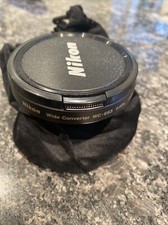 Nikon WC-E63 Wide Converter Lens Camera Photography Equipment w/ Soft Case