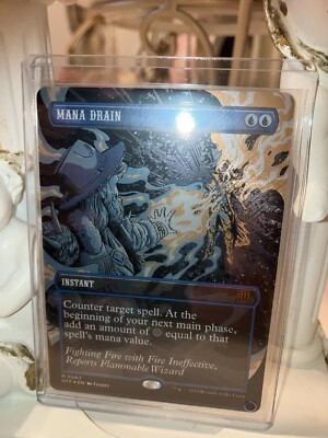 mtg 沼　foil MTG Textured Foil Mana Drain Outlaws of Thunder Junction 0067 NM