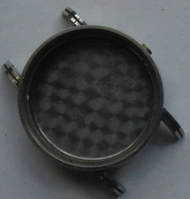 Universal Geneve chronograph mens wristwatch steel case 34,5 mm. in diameter