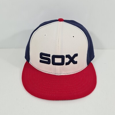 Vintage USA Chicago White Sox Fitted 6 7/8 Hat MLB Baseball Cap 59 