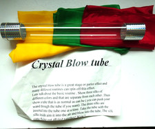 MAGIC - Crystal Blow Tube W/Instructions  3 silks - silks become tied